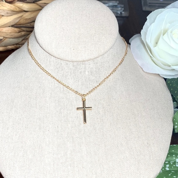 Jewelry - Simply Dainty Cross Necklace, on 18” chain